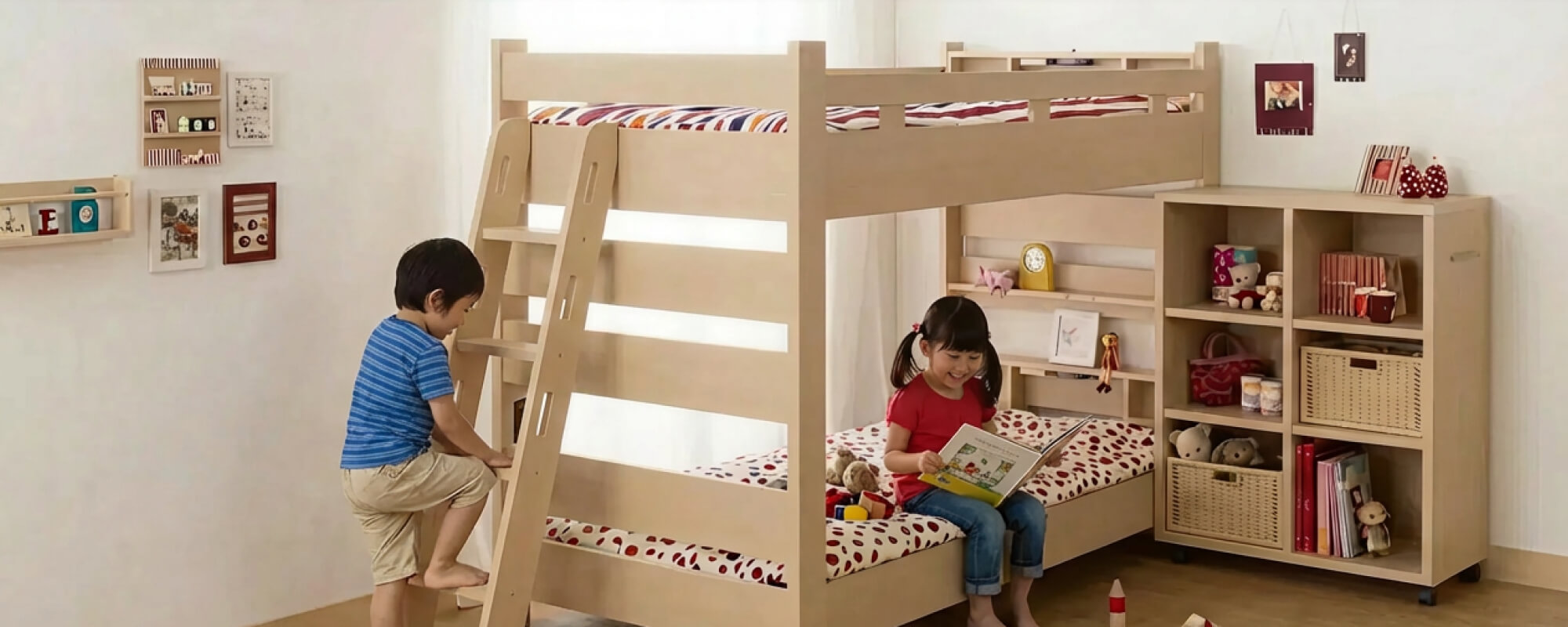 2段ベッドのある子ども部屋イメージ