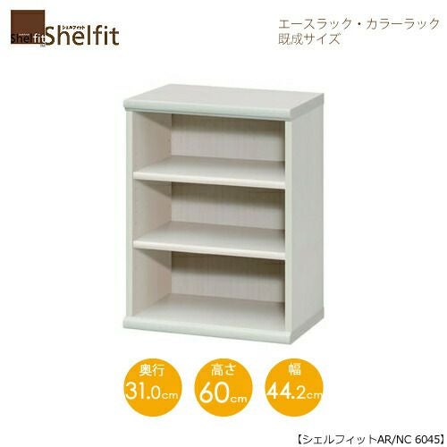 エースラック/カラーラックAR/NC6045〔高さ60・幅44.2・奥行31（cm）〕【シェルフィット】【収納】【棚】【本棚】【5色】【組み立て家具】【大洋】