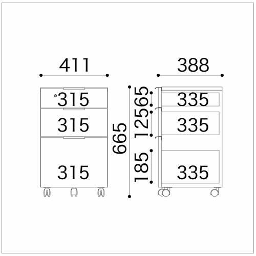 ＪＤ〔ジェイディー〕ワゴンＢ【組み合わせ/オフィス/リビング学習/日本製/小島工芸】