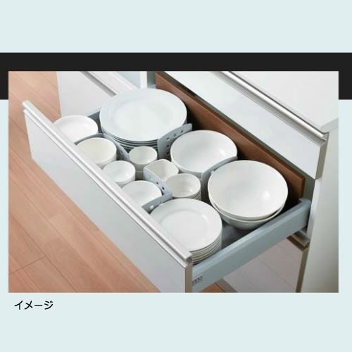 キッチン収納ディバイダーセット〔PS/幅100・奥行50cmタイプ対応〕DV-100ACS【組み合わせ/キッチン収納/オプション/片付け/収納上手/綾野製作所/PS】