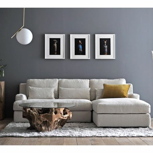 シェーズロングソファパナマRHFグレー/529189【フリーウェーブ/FREEWEAVE/フェザー/リラクゼーション/リビング/お昼寝/くつろぎ/ファブリック/アスプルンド/ASPLUND】