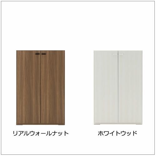 リビングシェルフ棚（板戸）/KFS-74【書棚/収納/リビング/ダイニング/ホームオフィス/フナモコ】