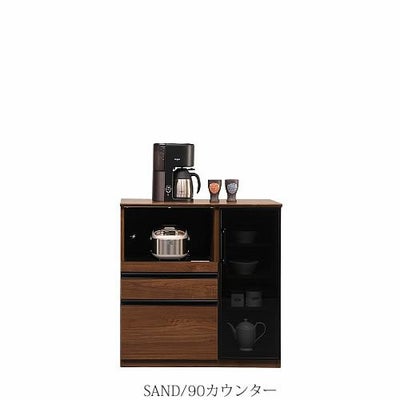 サンド 90カウンター キッチン収納 家電収納 ナチュラル シンプル 古賀家具