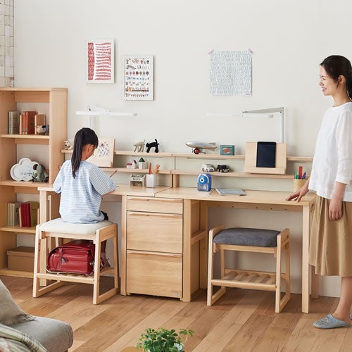 ファリスFLC-802MOGYスツール【デスク/チェア/椅子/子供部屋/リビング学習/集中力/お勉強/コイズミ】