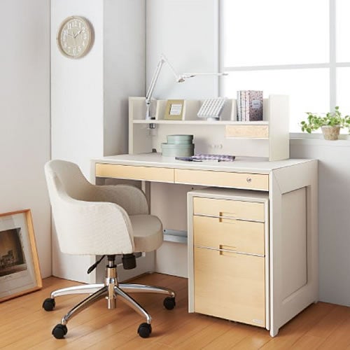 ワイズ〔WISE〕KWB-237MWサイドチェスト【書斎/ホームオフィス/テレワーク/おうち時間/コイズミ】