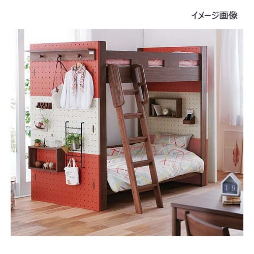 ２段ベッドセットペグ/PDM-619WOベッドパーツ＋ボード３組【子供部屋/入学準備/寝室/学習家具/おうち時間/コイズミ】