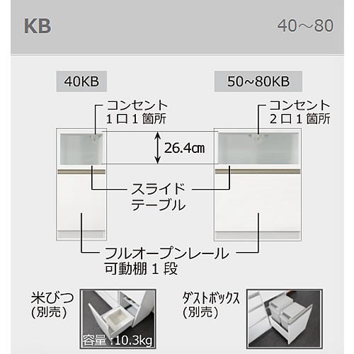 食器棚ブランシェ〔下台/奥行45cm〕S50KB【キッチンボード/収納/オリジナル/高橋木工】