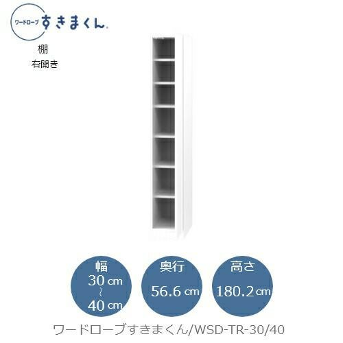 ワードローブすきまくんWSDTR-30/40【衣類収納/サイズオーダー/チェスト/フジイ】