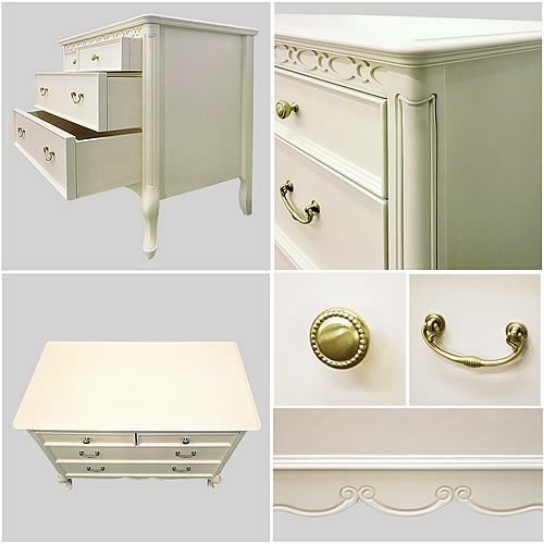 フルールチェスト85WH【インテリア/リビング/ダイニング/クラシカル/東海家具】