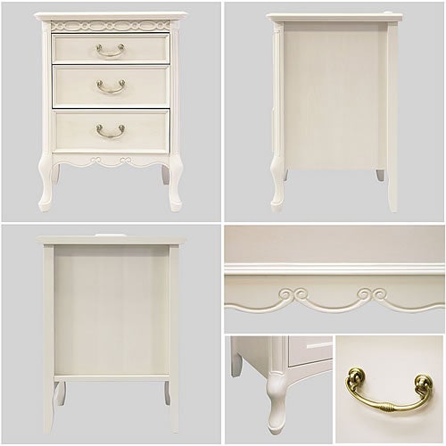 フルールナイトテーブルEWH【インテリア/リビング/ダイニング/クラシカル/東海家具】