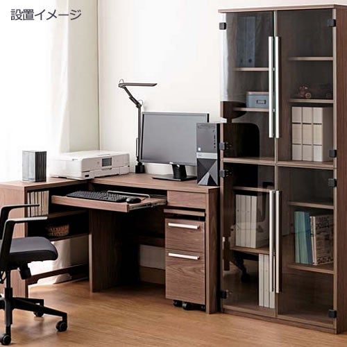 COM-1C1D-100上棚ウォールモカ【オーダー/受注生産/書斎デスク/テレワーク/ホームオフィス/国産家具/小島工芸】