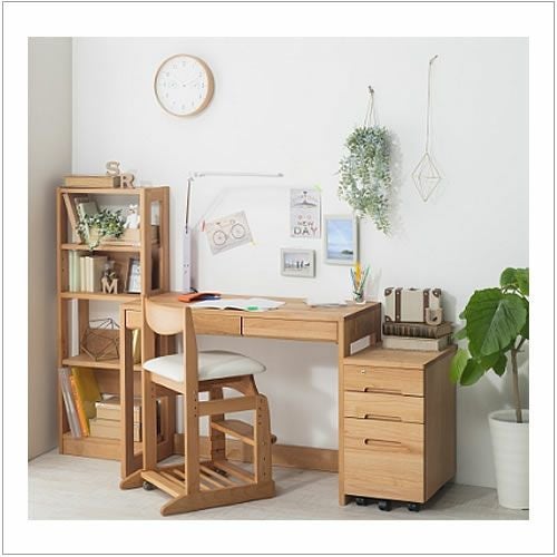 ワゴン2012・3000共通袖/薄型（堀田木工）【学習家具/学習デスク/ワゴン/木製/ラック/堀田木工】