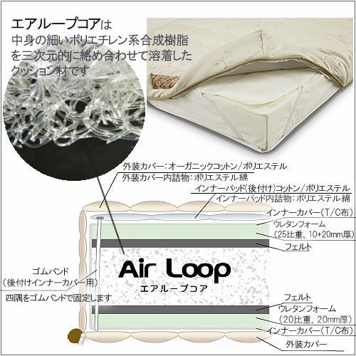 マットレスMA-グラシア２ワイドダブルサイズ〔ソフト〕【体圧分散/快適/寝室/清潔/エコ素材/ノンコイル/ウィドゥ・スタイル】