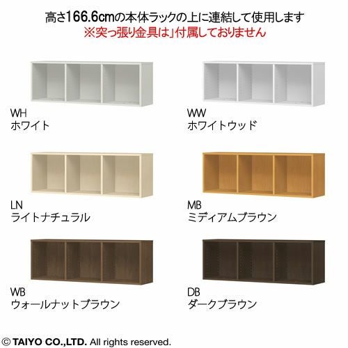 チョイスグリッドラックCGR上置き4012R〔奥行29.6cm〕【多目的ラック/オープンラック/リビング収納/オフィス/ショップ/大洋】