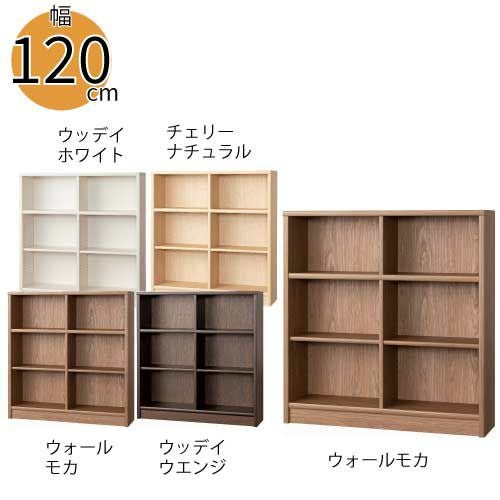 小島工芸 本棚 低ホルム アコード120H 書棚 完成品 国産