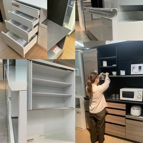 【値下げ中】高橋木工所　160 キッチンカウンター 食器棚　カップボード ココット W160カウンター/ミディアム【食器棚/ナチュラル/シンプル