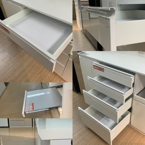 ココットS160カウンター/ホワイト【食器棚/ナチュラル/シンプル/高橋木工】