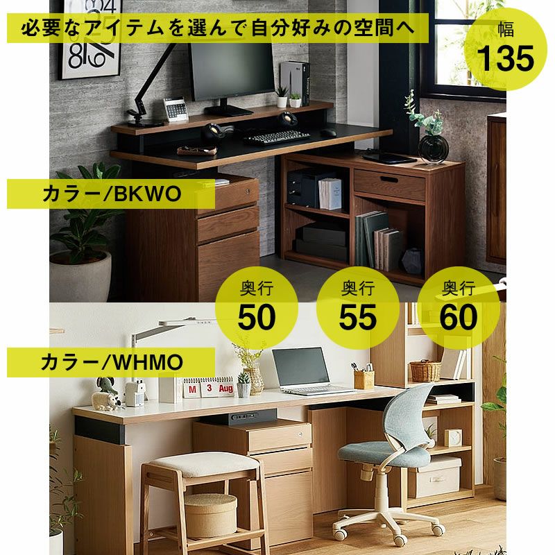 ネスティスメラミン天板/幅135/奥行50・55・60