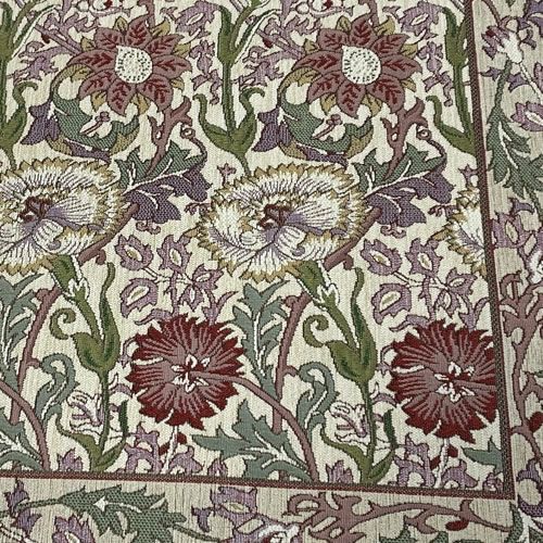 玄関マット・ラグピンク＆ローズKF1718200x280〔ピンク〕【モリスデザインスタジオ/ウィリアムモリス/ナデシコ/キッチンマット/玄関マット/川島織物セルコン】