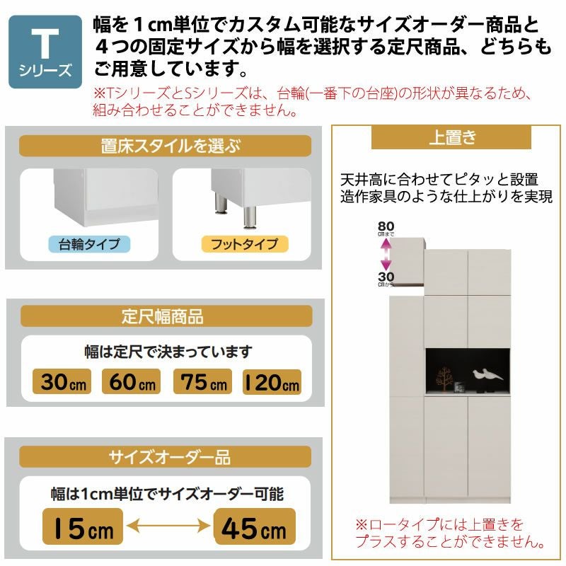 シューズすきまくん 幅60・75 玄関収納 シューズボックス HT CT