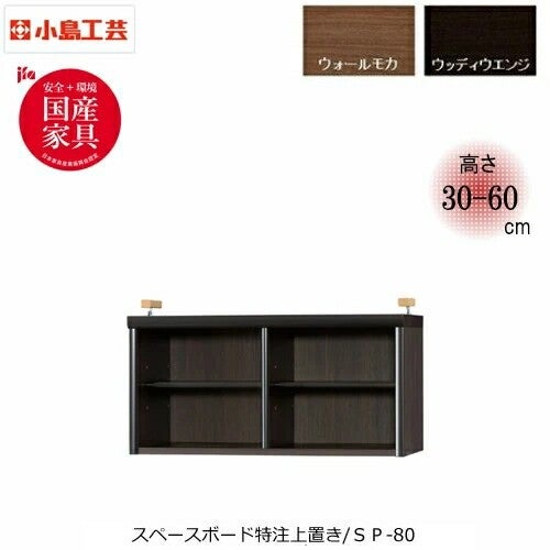 小島工芸 スペースボード本棚 選べる扉タイプ ロータイプ SP-120L 全2
