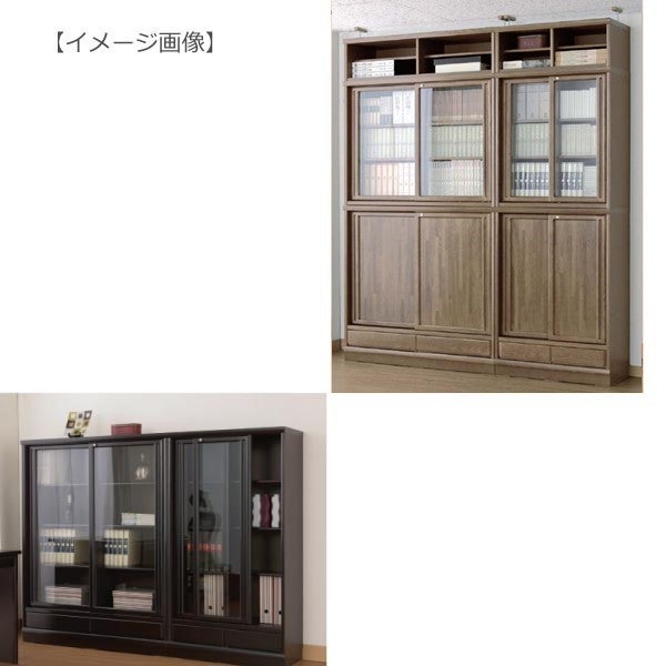 小島工芸 スペースボード本棚 選べる扉タイプ ロータイプ SP-120L 全2