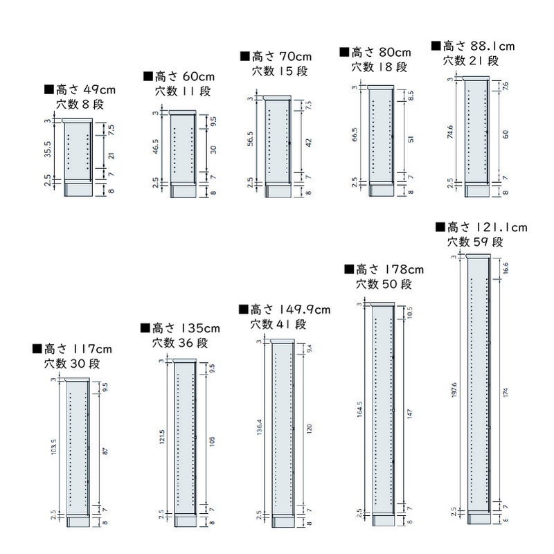本棚シェルフィットオーダーラック奥行19cm棚板タフタイプ大洋