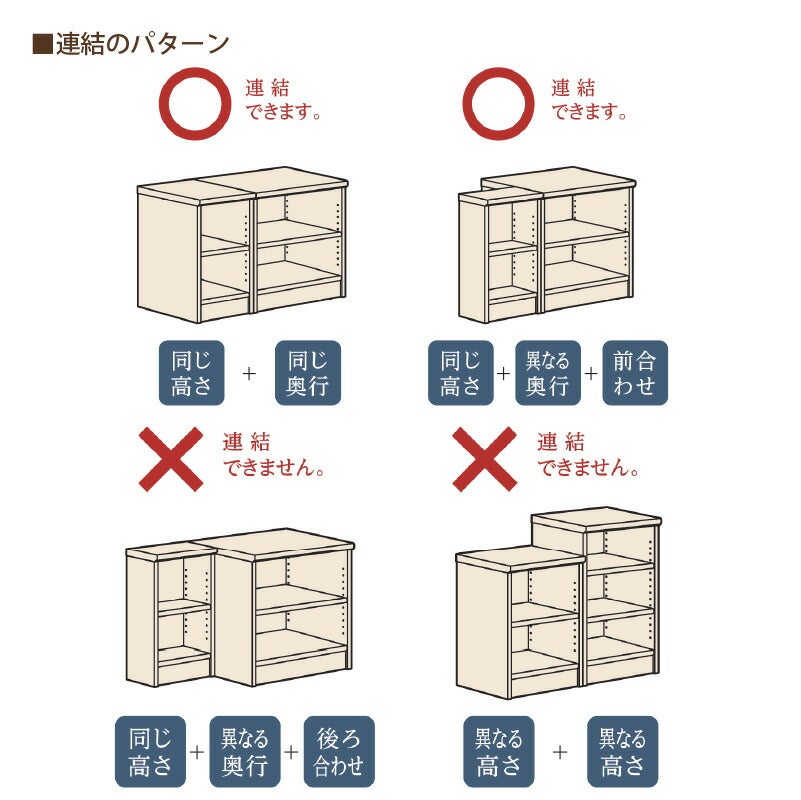 加工オプションシェルフィットオーダーラック連結穴加工大洋