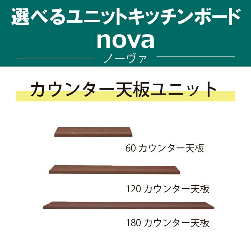 ユニットキッチンボードカウンター天板ノーヴァ堀田木工
