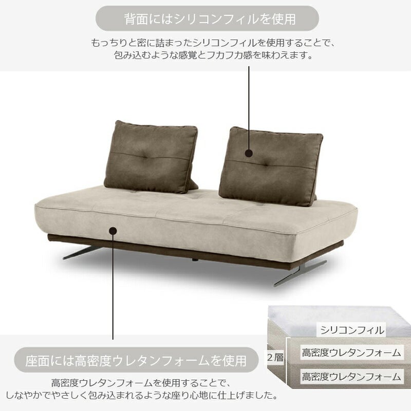 レザーテックスW180アルフレード2幅183cm関家具