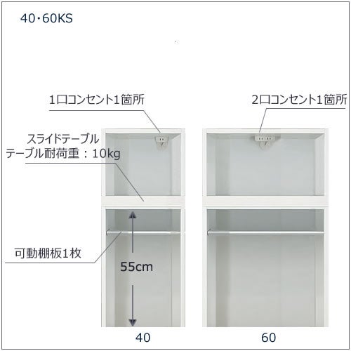 キッチンボードフォースll下台【ハイタイプ／奥行45cm】S60H-KS【ユニット食器棚/組み合わせ/キッチン収納/片付け/収納上手/高橋木工所】