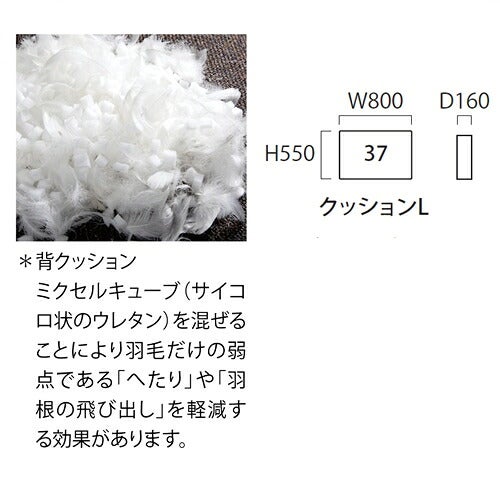 マチルダ背クッションS幅50cm/INCOON/インクーン